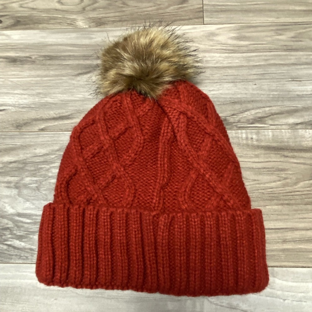 New With Tags Men's Women's Harry Potter Hogwarts Beanie Maroon Patch Pom Pom - Picture 2 of 4